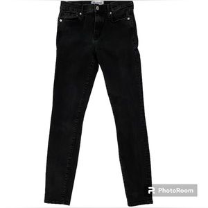Madewell High Riser Skinny Black Denim Jeans Size 27